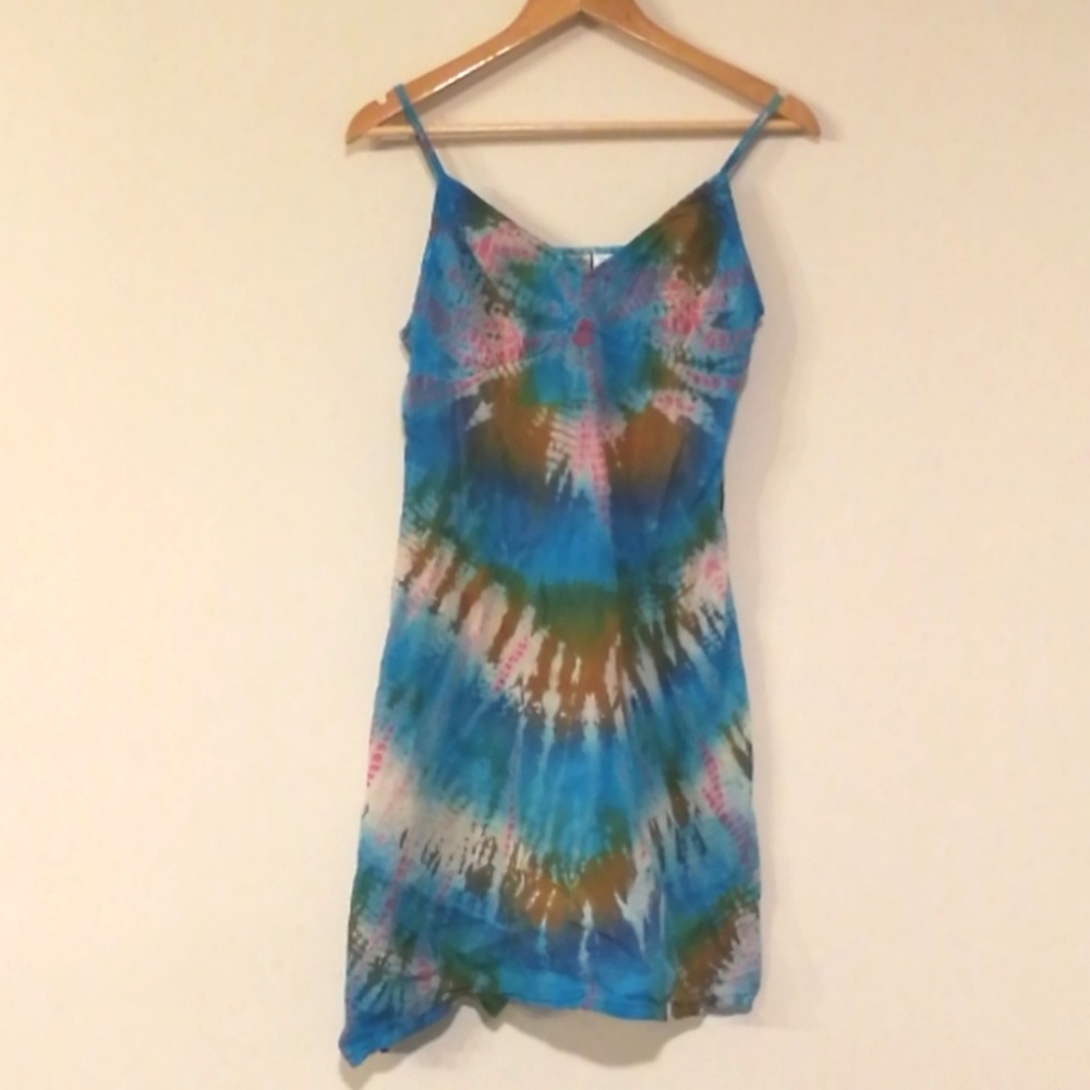 Bella Sol Tie Dye Slip Dress or Cover Up M